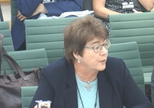 BES President Sue Hartley gives evidence to the Environmental Audit Committee
